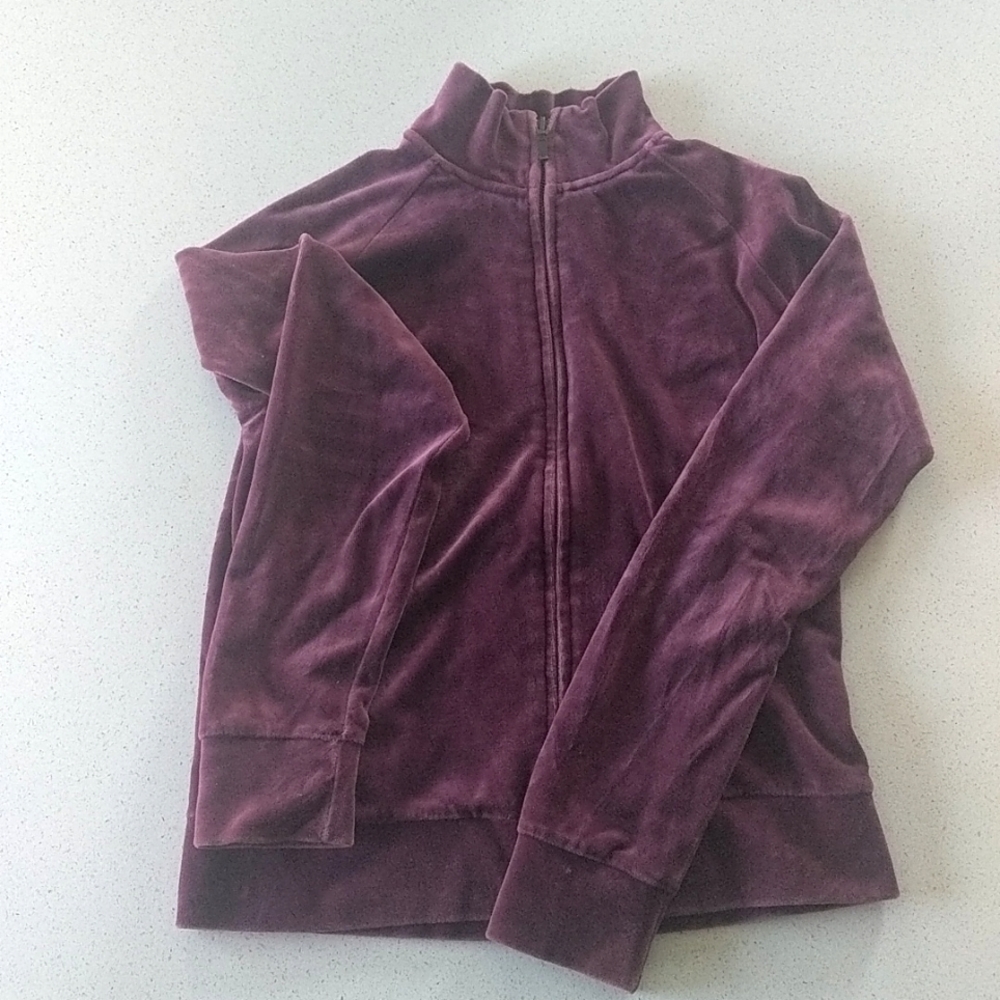 Gap Zippered Velour Long Sleeve Jacket